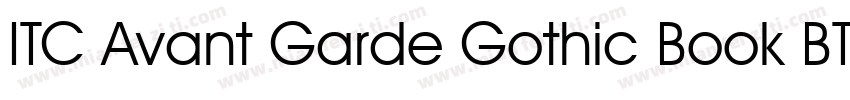 ITC Avant Garde Gothic Book BT Requ字体转换